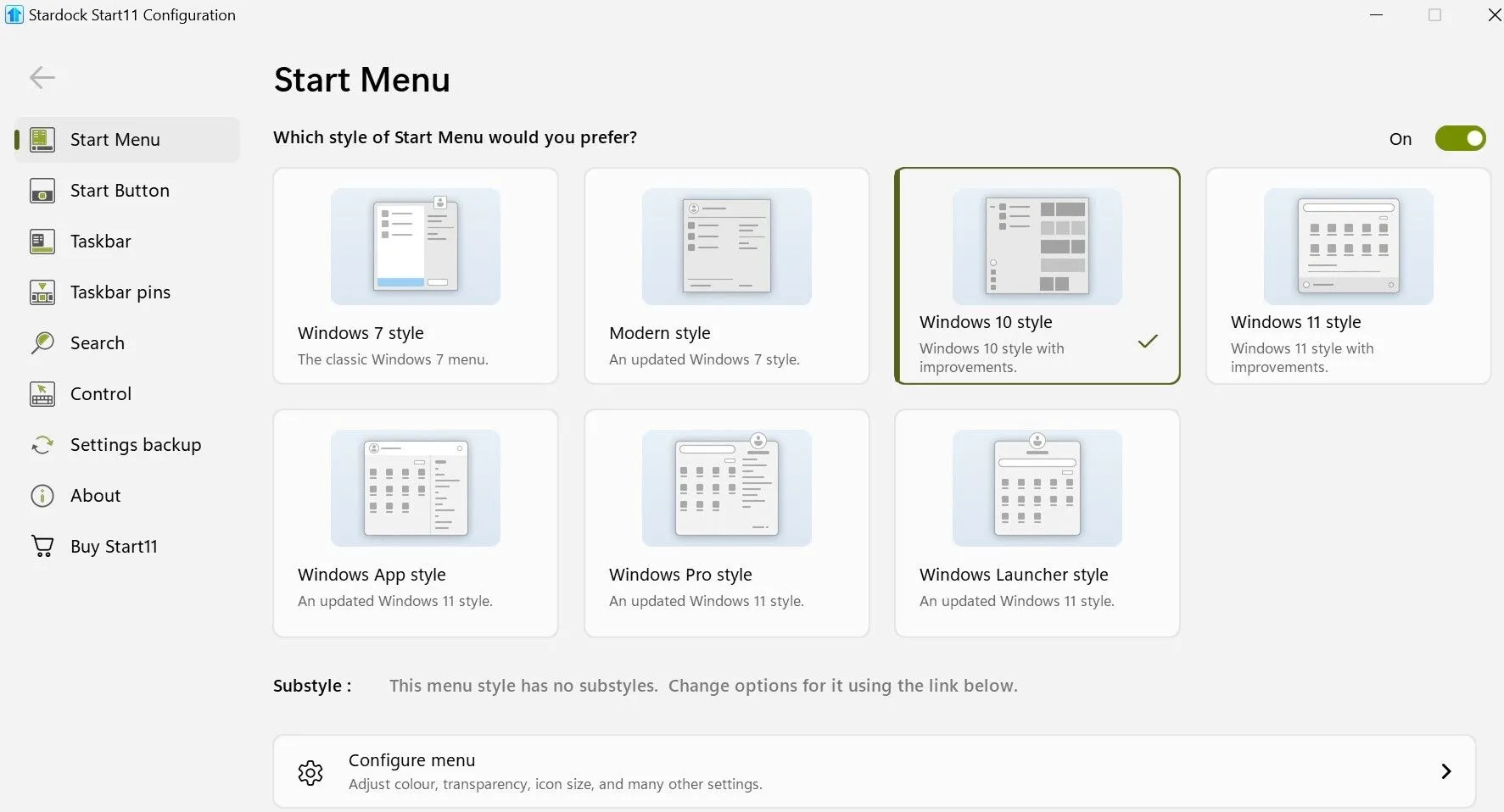 Tùy chỉnh menu Start Windows 11 bằng ứng dụng Start11