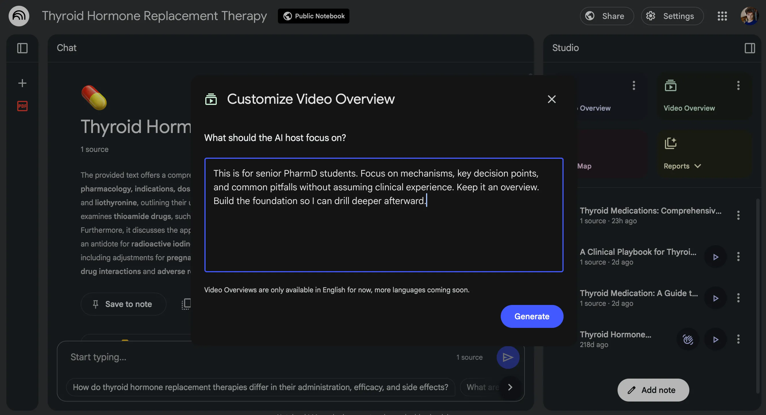 Tùy chỉnh Video Overview nâng cao trong NotebookLM