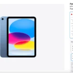 Tùy chọn mua gói bảo vệ AppleCare+ cho iPad trên trang web chính thức của Apple, với gói theo tháng được đề xuất