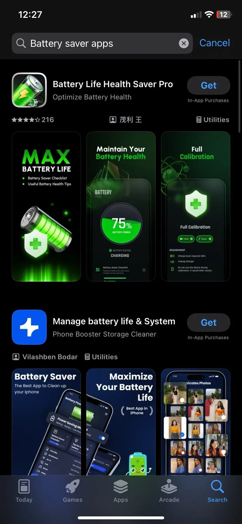 Ứng dụng tiết kiệm pin iPhone trên App Store