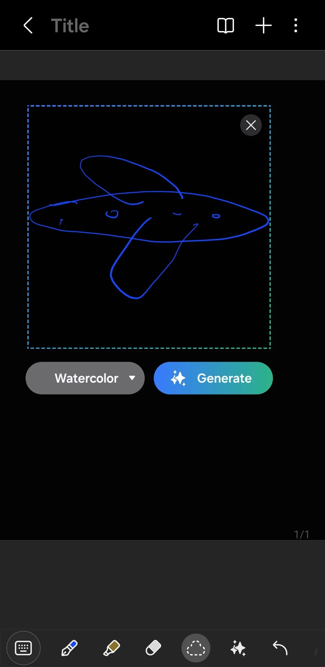 Vẽ trong ứng dụng Samsung Notes