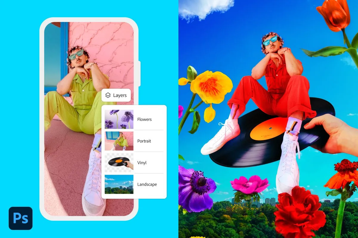 Ví dụ chỉnh sửa ảnh với Photoshop Mobile
