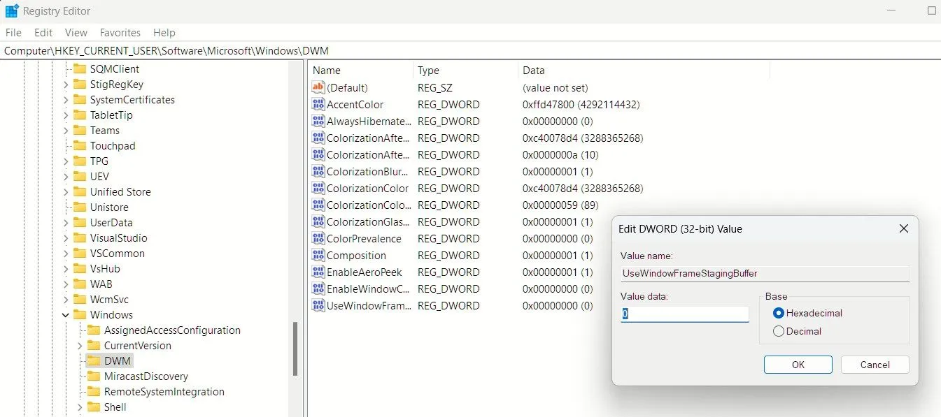 Vô hiệu hóa góc bo tròn trong Windows 11