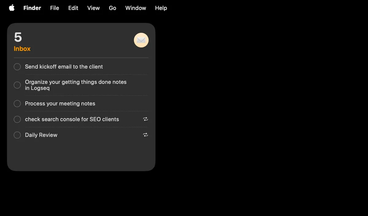 Widget Apple Reminders trên màn hình desktop macOS giúp người dùng xem nhanh các nhắc nhở và thêm mục mới một cách tiện lợi, tối ưu thói quen thu thập.
