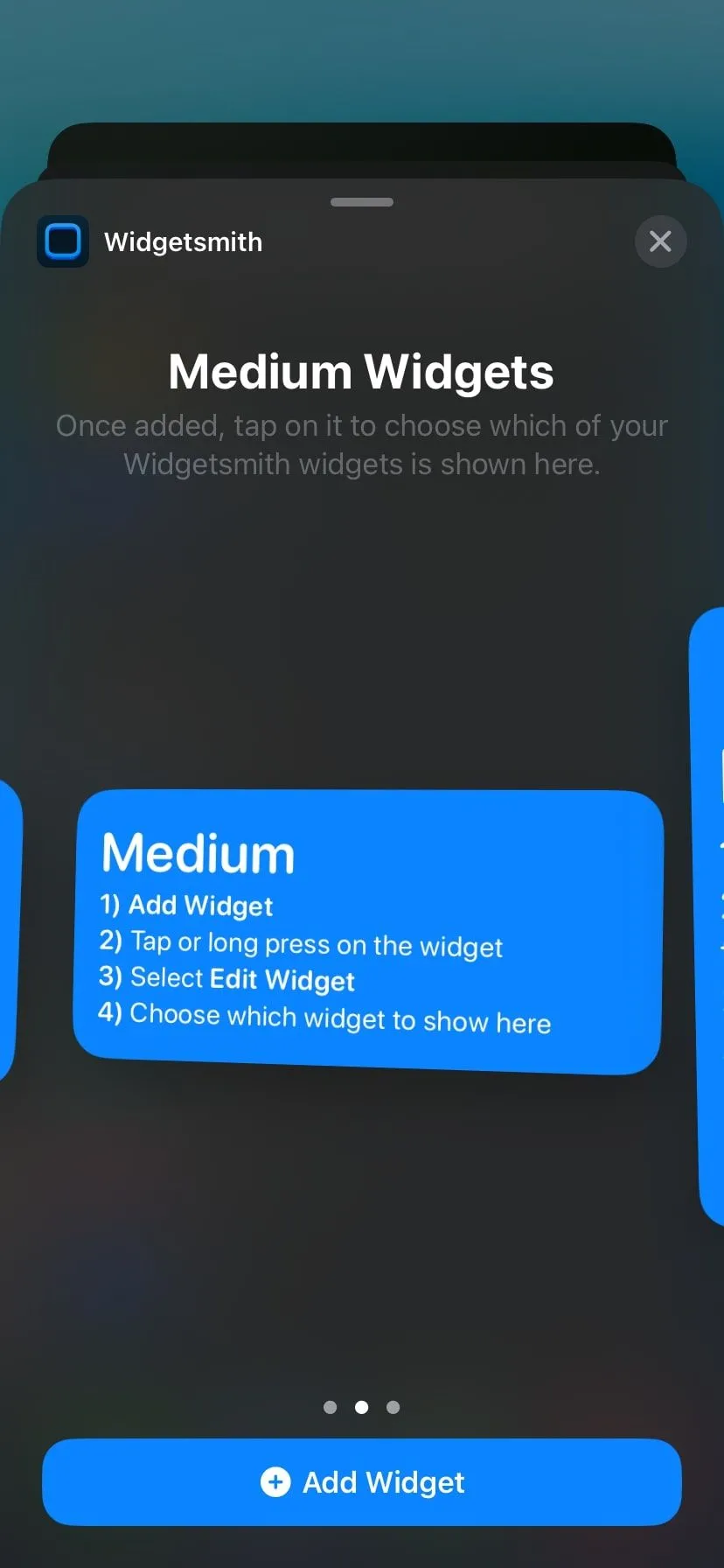 Widget Widgetsmith hiển thị đồng hồ và ngày tháng trên màn hình iPhone với phông chữ tùy chỉnh
