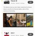 Các tùy chọn camera và gói Pro trong ứng dụng OldRoll