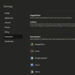 Cài đặt trình kết nối Claude hiển thị các ứng dụng đã liên kết