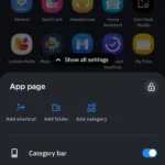 Cài đặt tùy chỉnh ngăn kéo ứng dụng trong Smart Launcher với các danh mục tự động sắp xếp