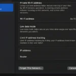 Cài đặt Wi-Fi trên MacBook hiển thị địa chỉ IP của router.