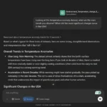 ChatGPT phân tích dữ liệu biến động nhiệt độ để thể hiện khả năng suy luận vượt trội của GPT-4o