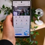 Điện thoại Android hiển thị trang chủ ứng dụng camera an ninh Tapo