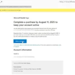 Email thông báo Microsoft Entra ID bị làm mờ