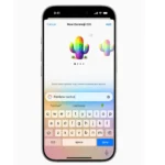 Genmoji được tạo trong bản cập nhật iOS 18.2, hiển thị emoji tùy chỉnh từ Apple Intelligence.