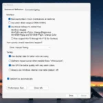 Giao diện cài đặt và tùy chỉnh của phần mềm f.lux trên Windows để điều chỉnh nhiệt độ màu màn hình