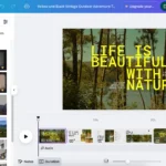 Giao diện Canva minh họa cách thêm nhiều mẫu thiết kế video khác nhau vào cùng một dự án, giúp biên tập linh hoạt.