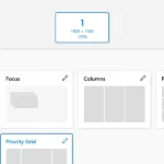 Giao diện chỉnh sửa bố cục của FancyZones trong PowerToys với các mẫu có sẵn và tùy chọn tạo bố cục mới, minh họa khả năng tùy biến cửa sổ trên Windows.