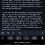 Giao diện Gboard với menu mở rộng, nhấn vào biểu tượng "Text editing" để vào chế độ chỉnh sửa văn bản.