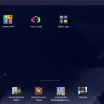 Giao diện giả lập BlueStacks đang chạy ứng dụng Android trên máy tính Windows, minh họa khả năng chạy ứng dụng di động trên nền tảng desktop.