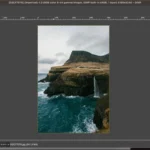 Giao diện GIMP đang chỉnh sửa ảnh, hiển thị các lớp và công cụ.