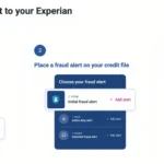 Giao diện tạo cảnh báo gian lận tín dụng trên Experian, một trong các bước bảo vệ dữ liệu khi thông tin cá nhân bị lộ.
