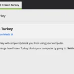 Giao diện tính năng Frozen Turkey trong ứng dụng Cold Turkey