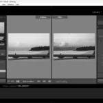 Giao diện trước và sau khi áp dụng filter trong Lightroom