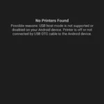 Giao diện tùy chọn in của ứng dụng NokoPrint trên điện thoại Android, cho phép in ảnh, tài liệu và trang web.