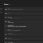 Giao diện ứng dụng Settings trên Windows 11 với thiết kế hiện đại