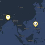 Giao diện ứng dụng Slowly hiển thị các lá thư đang đến với thời gian chờ được gửi