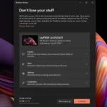Giao diện ứng dụng Windows Backup trên Windows 11 giúp sao lưu dữ liệu