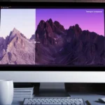 Màn hình máy tính hiển thị ứng dụng chỉnh sửa ảnh AI với thanh trượt điều chỉnh, minh họa việc thiếu kiểm soát tinh chỉnh