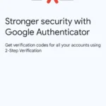 Màn hình thiết lập ứng dụng Google Authenticator để bật xác thực hai yếu tố (2FA)
