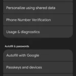 Menu dịch vụ Google để truy cập cài đặt quảng cáo