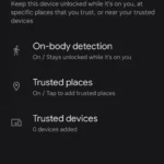 Menu Extend Unlock trên điện thoại Android