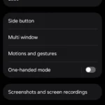 Menu tính năng nâng cao trên điện thoại Android