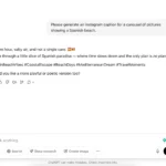 Tạo chú thích Instagram bằng AI cho mạng xã hội