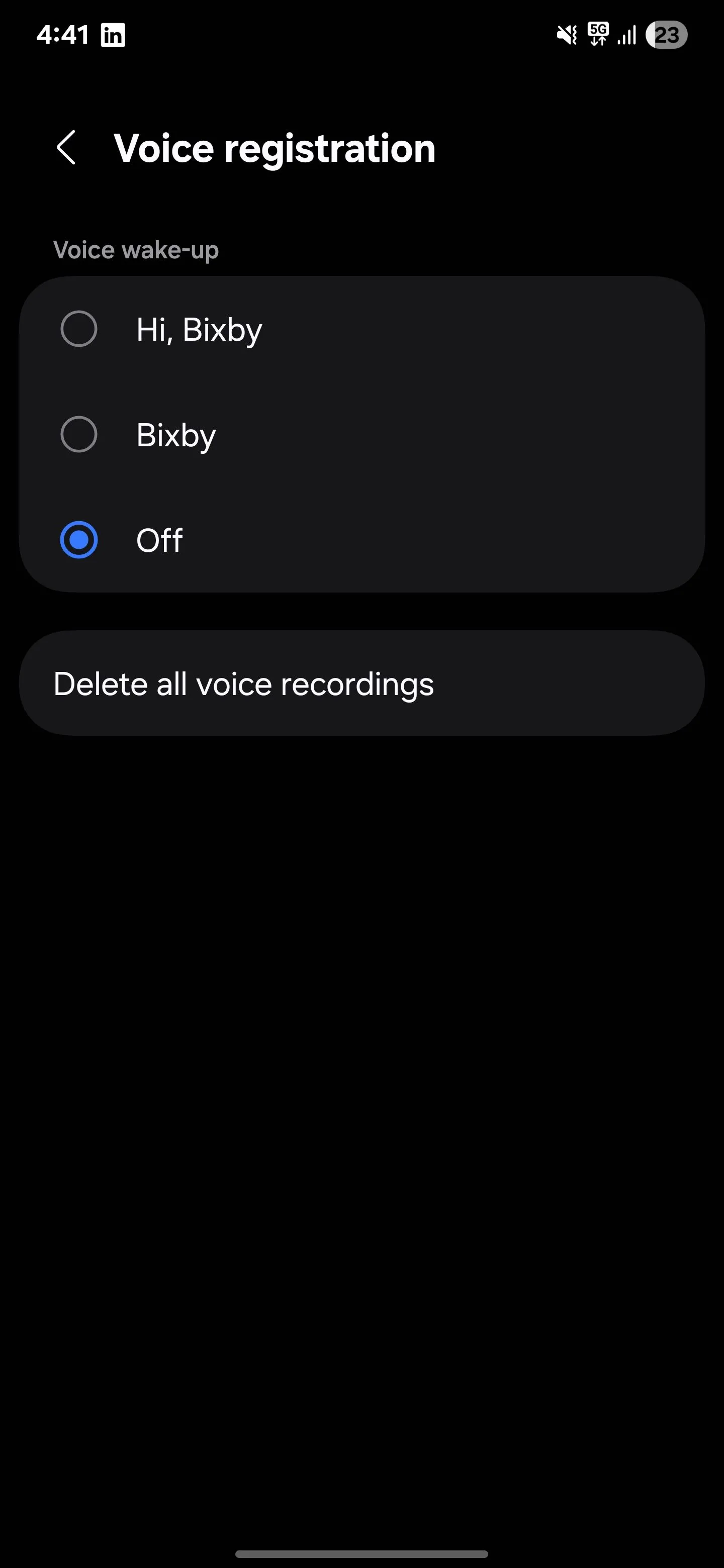 Tắt tính năng đánh thức Bixby bằng giọng nói để tiết kiệm pin Samsung