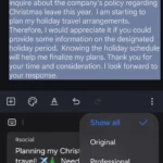 Thay đổi văn phong tin nhắn trong bàn phím Samsung trên điện thoại Galaxy