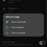 Thiết lập chế độ dữ liệu giới hạn cho kết nối mạng trên điện thoại Android