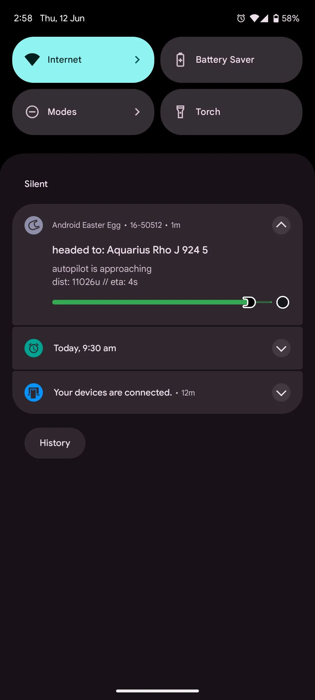Thông báo Live Updates thử nghiệm từ Easter Egg Android 16