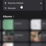 Thư mục ảnh đã xóa gần đây trên iPhone hiển thị các mục cần xóa vĩnh viễn để giải phóng dung lượng iCloud.