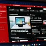 Trình duyệt Zen đang hiển thị trang web MakeUseOf ở chế độ toàn màn hình, minh họa tốc độ tải nhanh.