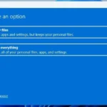 Tùy chọn reset máy tính Windows giữ lại dữ liệu cá nhân