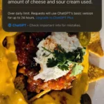 Visual Intelligence nhận diện món ăn và ước tính lượng calo