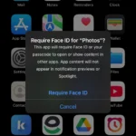 Xác nhận khóa ứng dụng Ảnh bằng Face ID trên iPhone